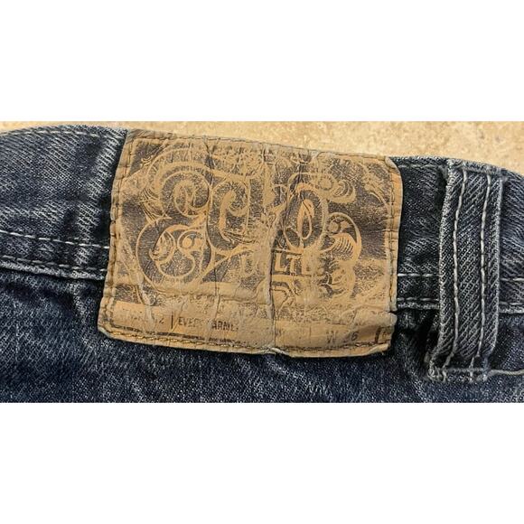 Vintage Y2K Ecko Unltd Denim Jeans Mens 36 Rhino Embroidered Baggy Wide Leg VTG - Picture 4 of 8